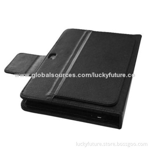 76 Keys Bluetooth V3.0 Silicone Keyboards with Leather Case, for 8.9-inch Samsung P7300/P7310-Black